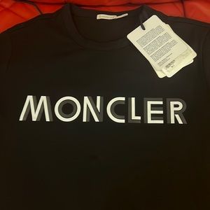 Moncler Black T Shirt Lg